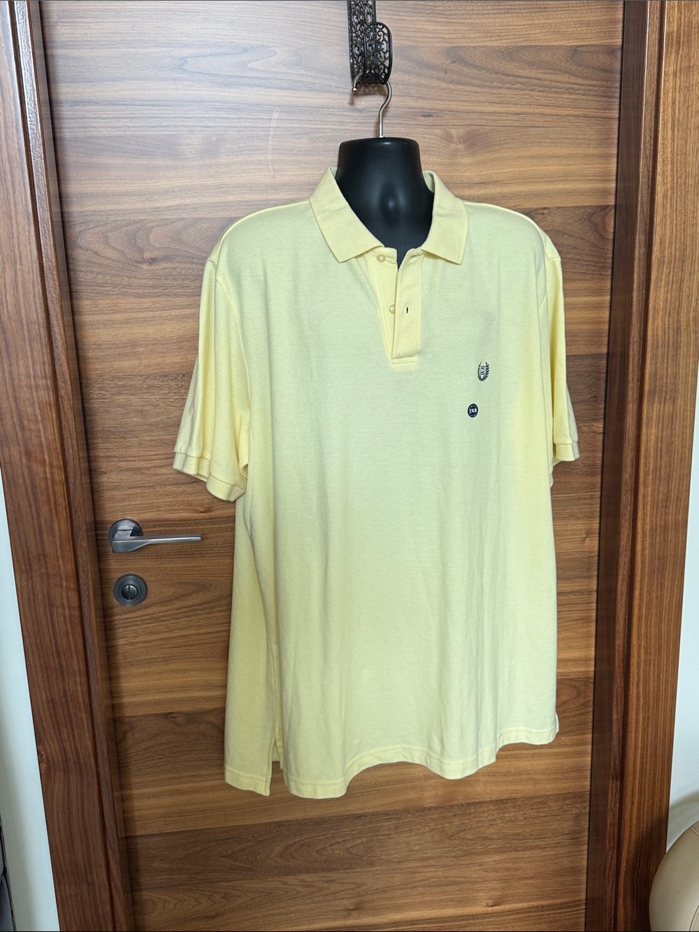 Chaps Light Yellow Men’s Short Sleeve Polo 2XB